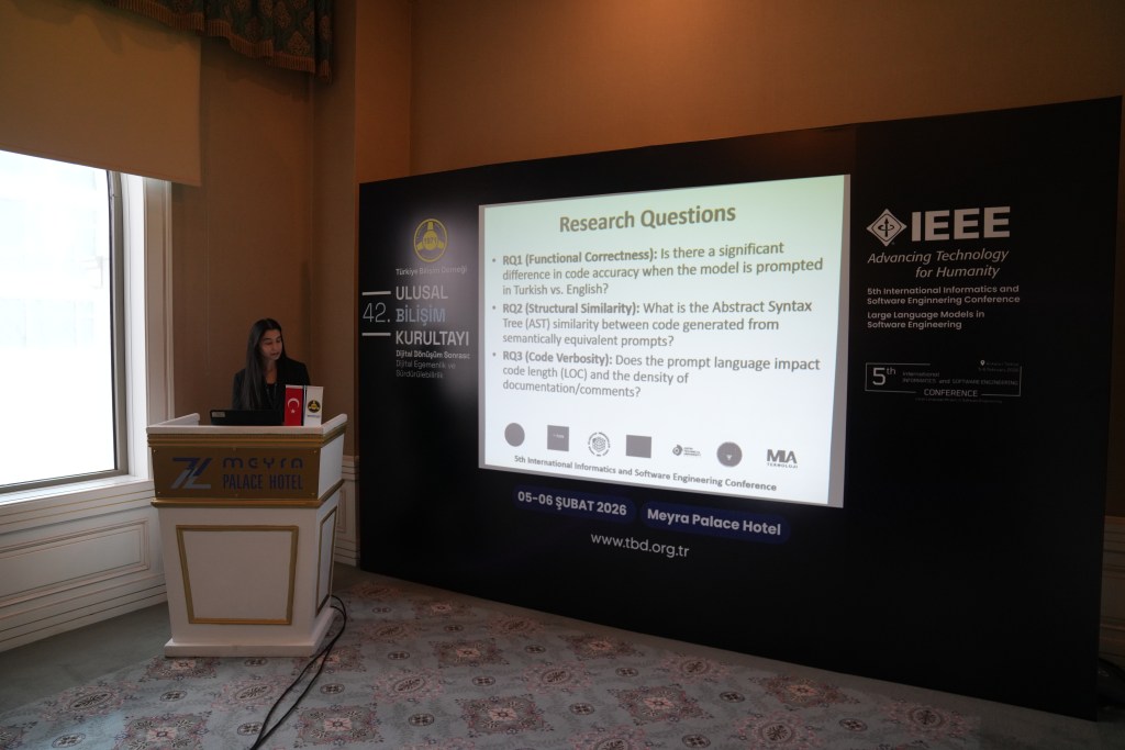 Presentation at a conference